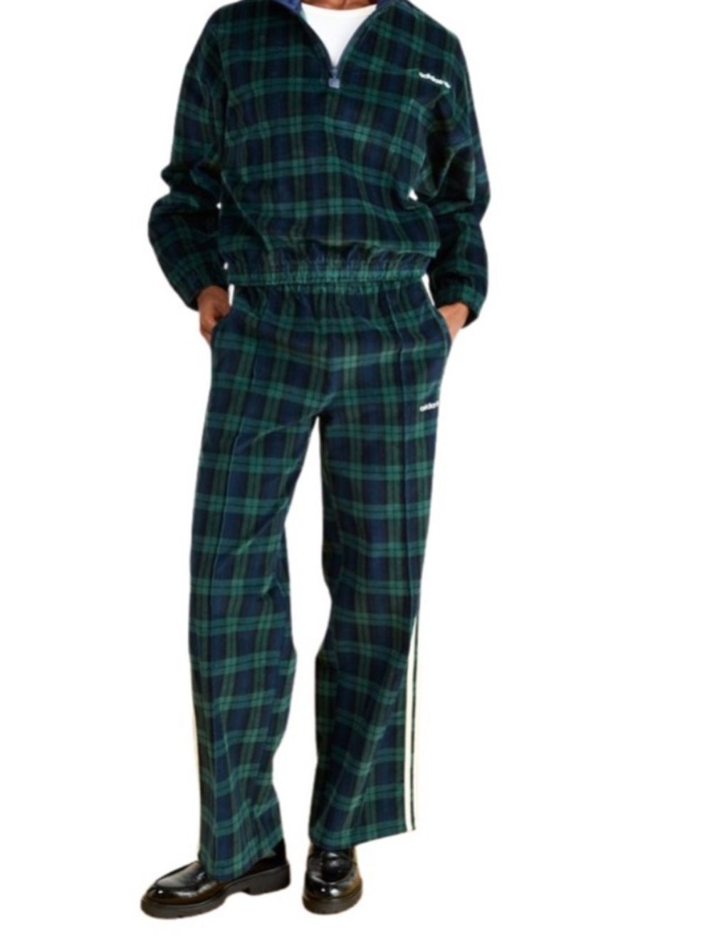 Adidas Originals Tartan, Navy & Green Plaid,, Tik tok IG Viral, FIFA, Limited! - Picture 9 of 13